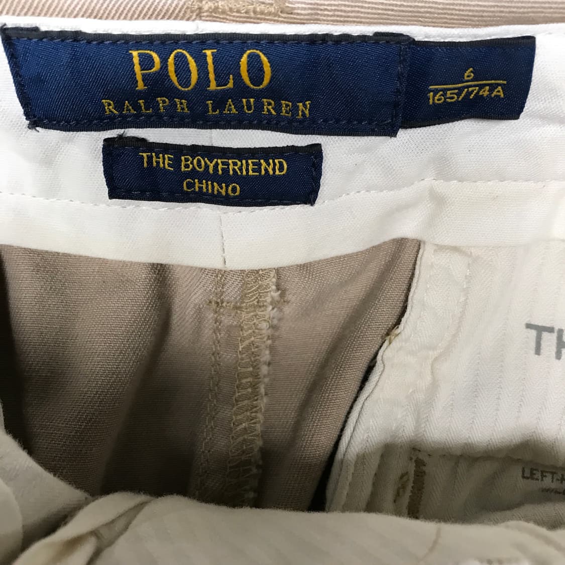 폴로 랄프로렌 베이지 치노 팬츠 6(W) 상품이미지5