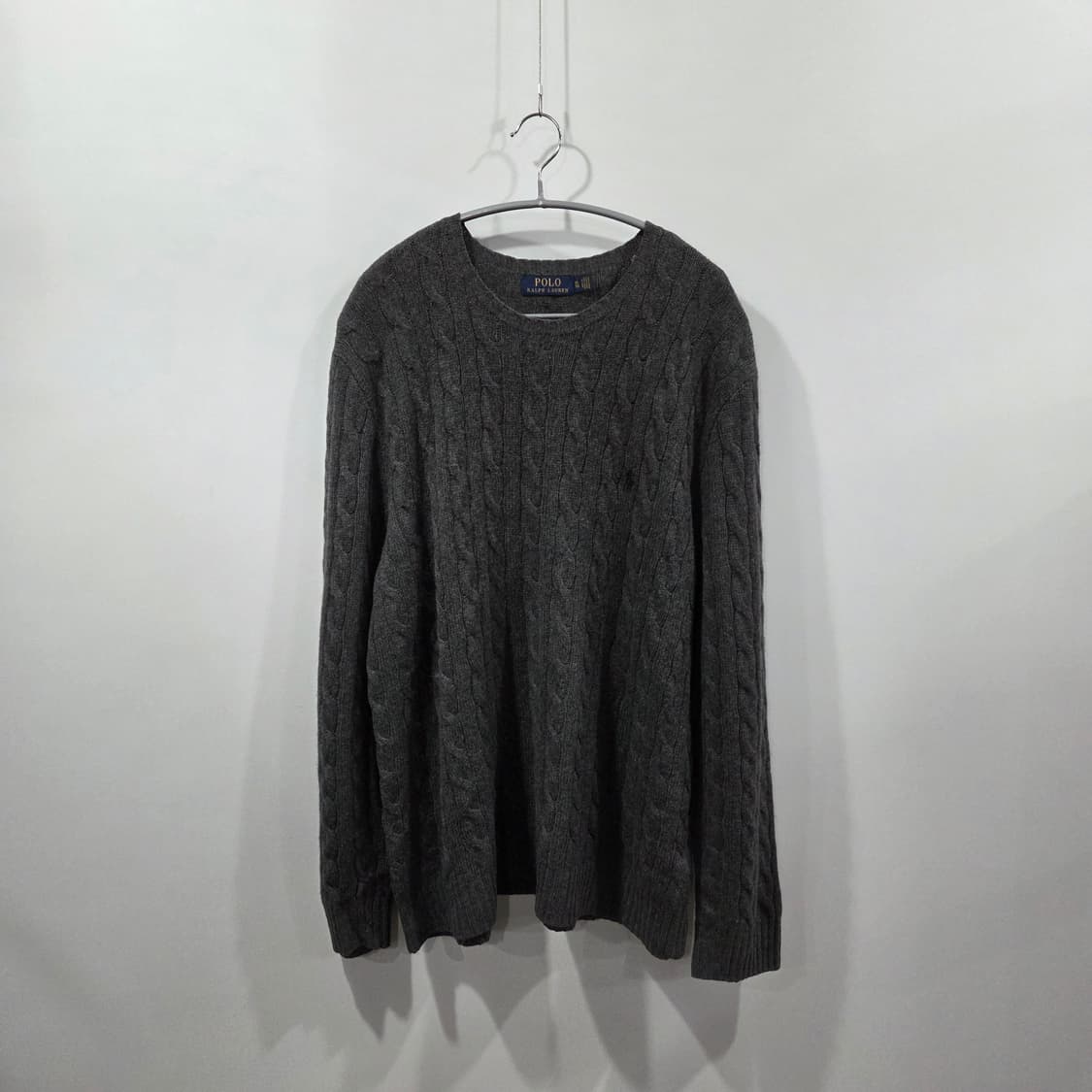 폴로랄프로렌 울 캐시미어 케이블 니트 XL 상품이미지1