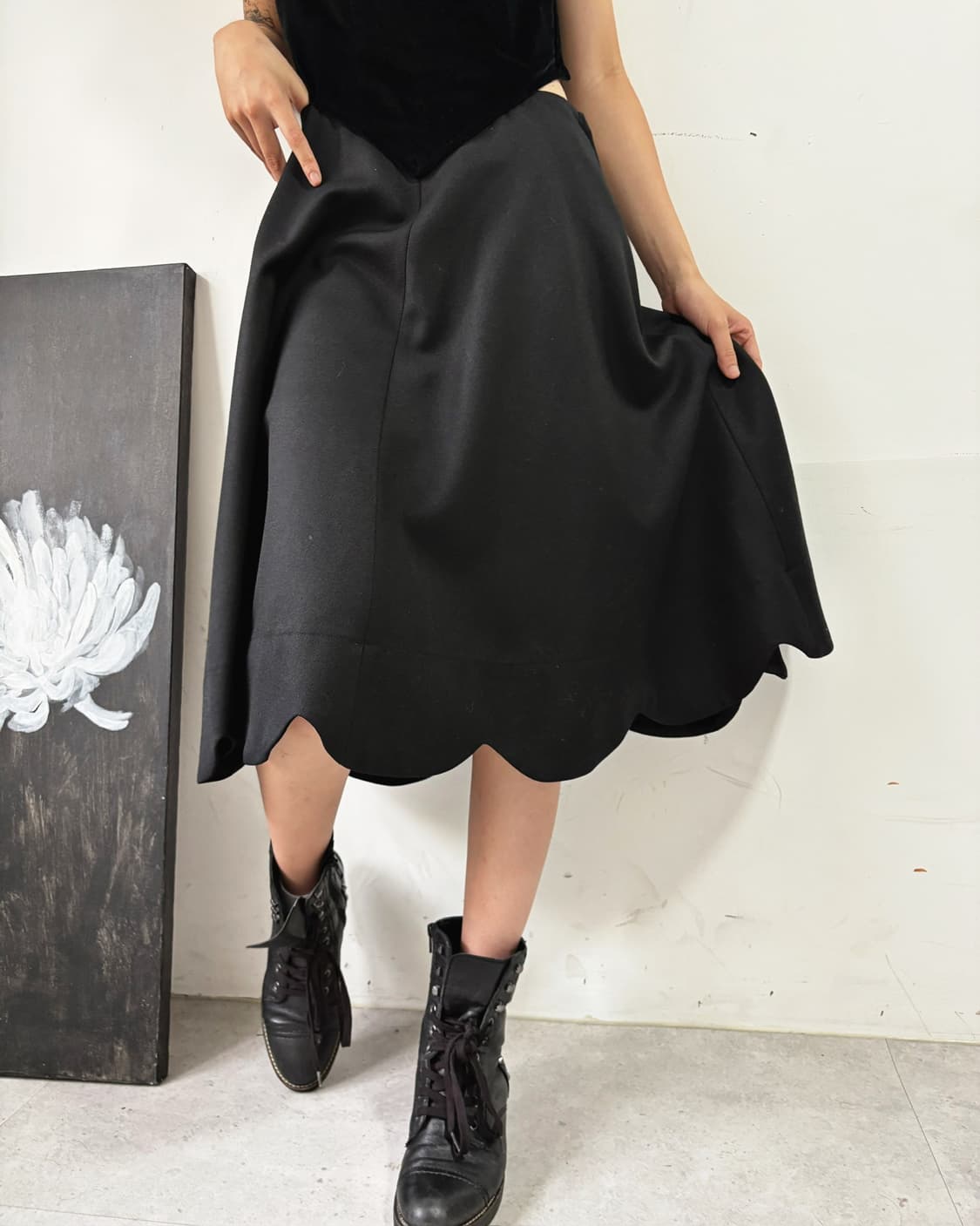 꼼데가르송 X H&M 절개 디테일 슬리브리스 원피스 상품이미지1