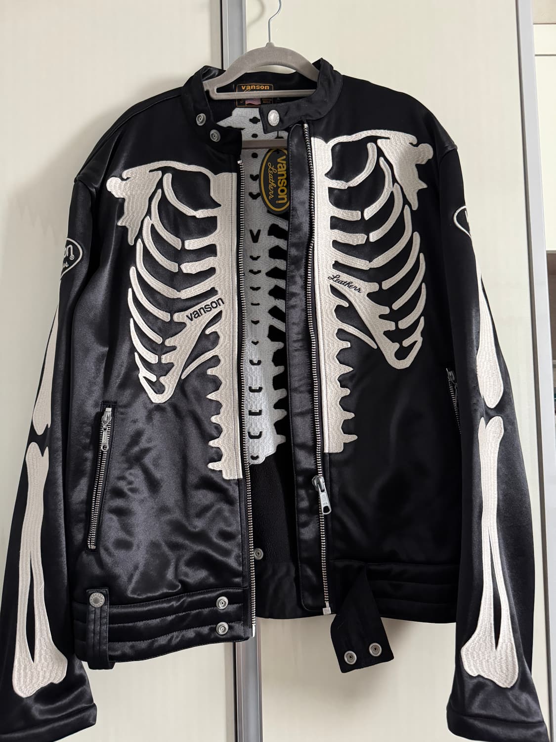 밴슨 본 라이더 자켓 블랙XL 상품이미지1