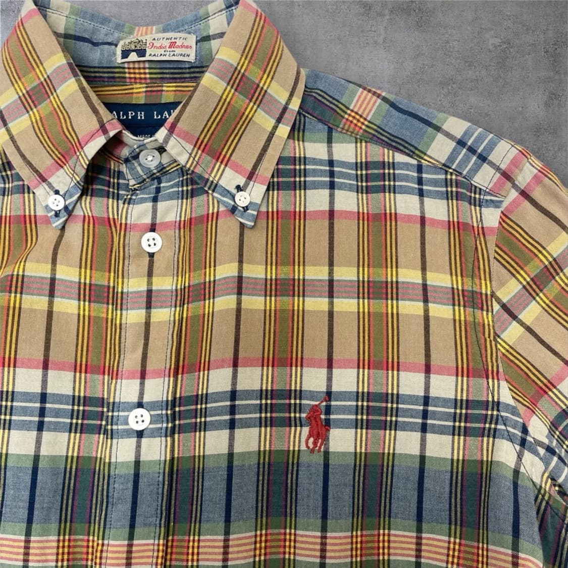 랄프로렌 Ralph lauren 마드라스 체크 버튼다운 셔츠 2 상품이미지2