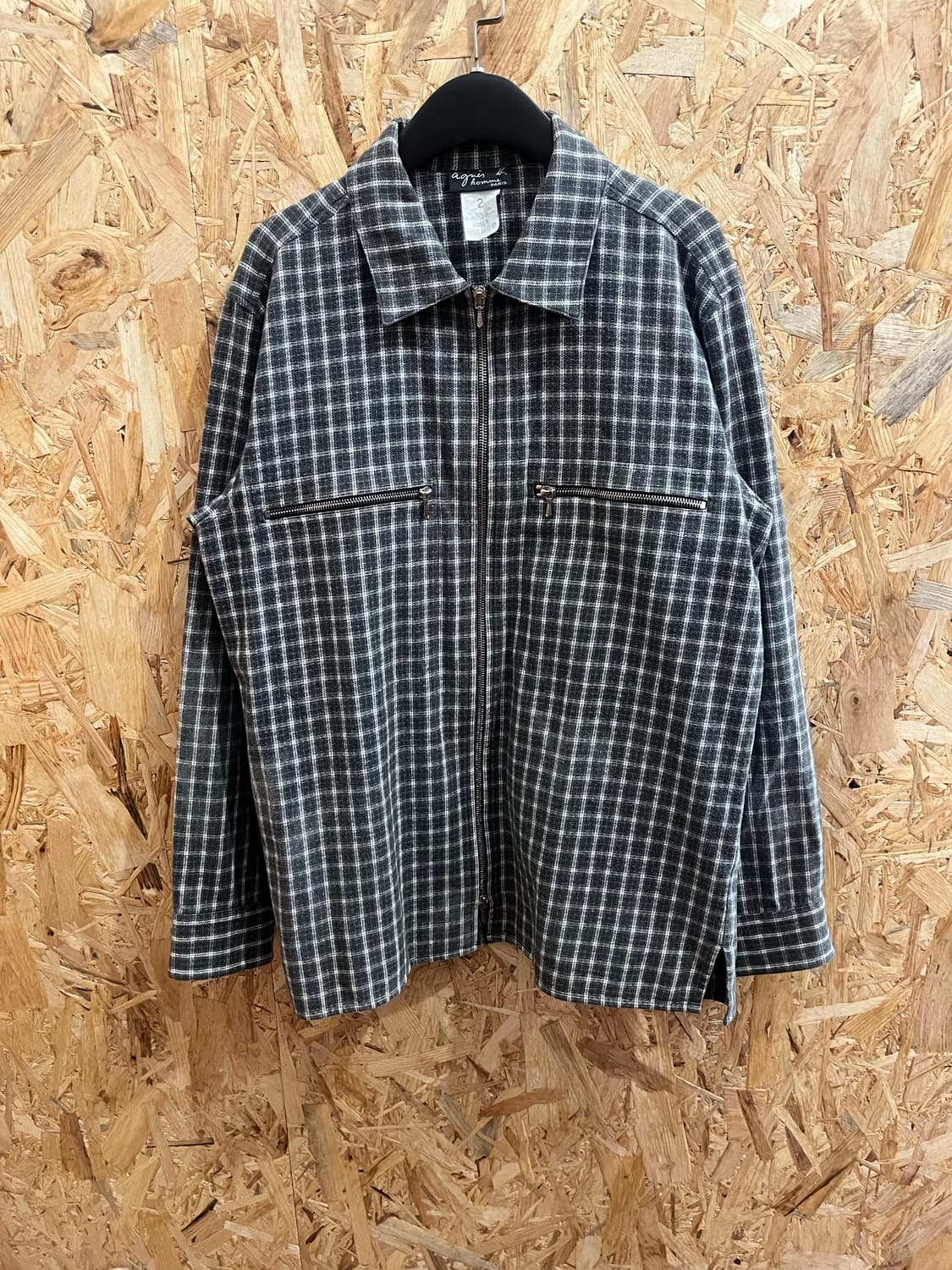 90s Agnes.B Homme 체크 셔츠자켓 상품이미지5