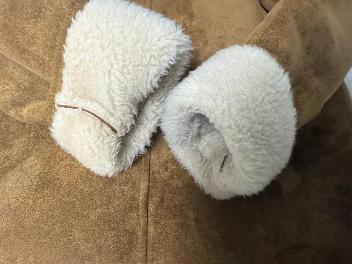 르 시어링 하프 코트 카멜 상품이미지5