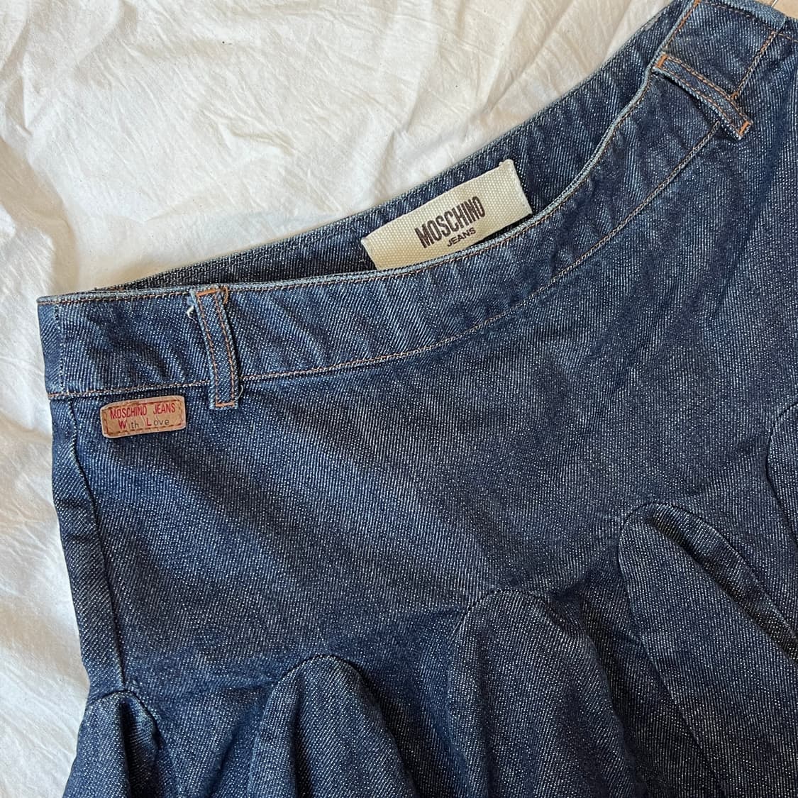 moschino frill denim mini skirt 상품이미지2