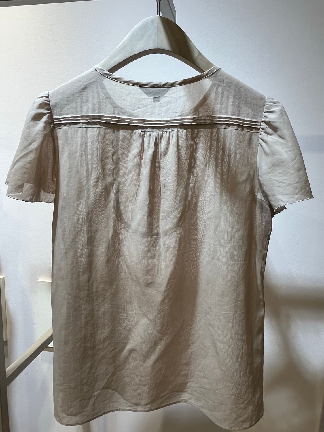 일본 면 오간자 블라우스 상품이미지2