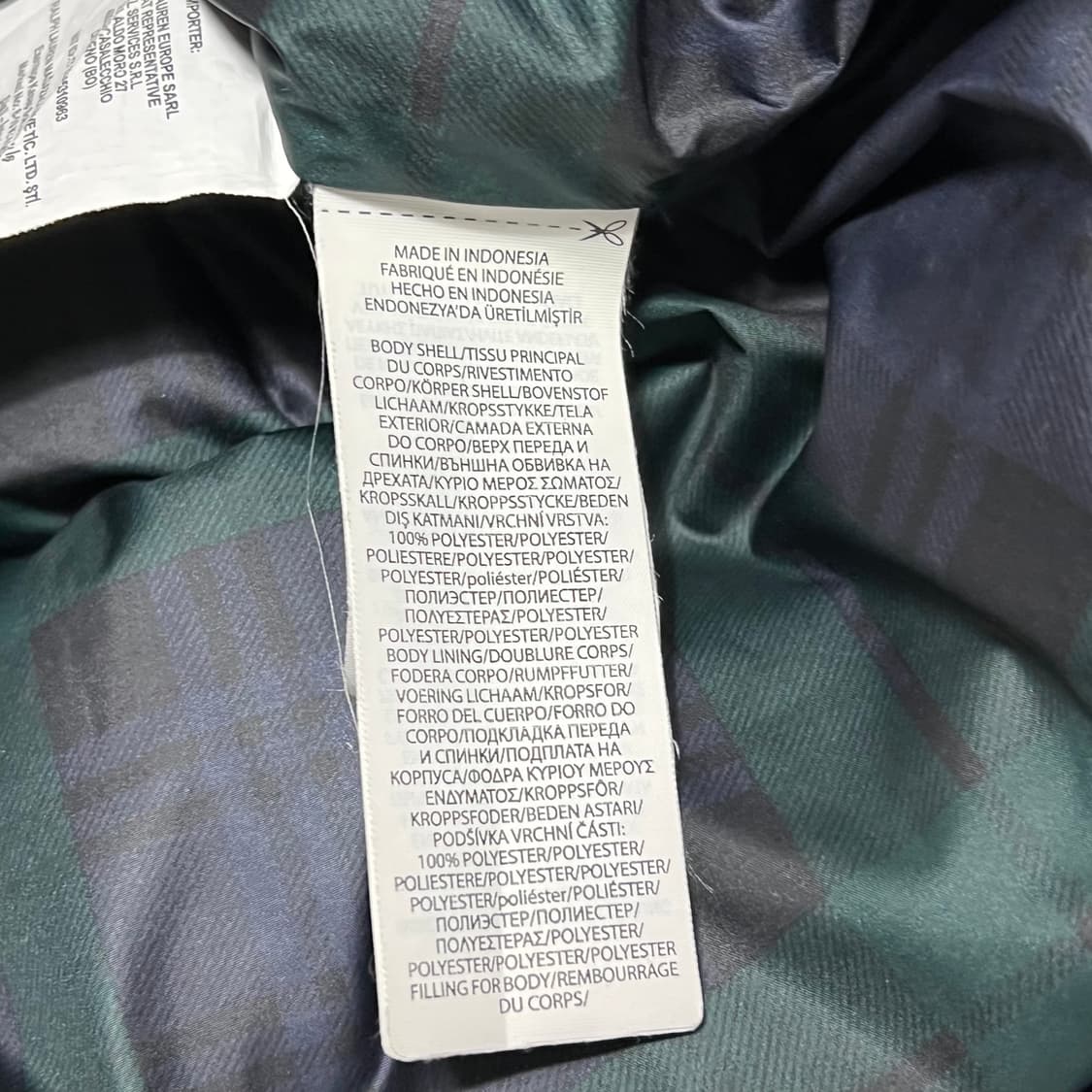 L 폴로랄프로렌 네이비 덕다운 패딩 상품이미지6