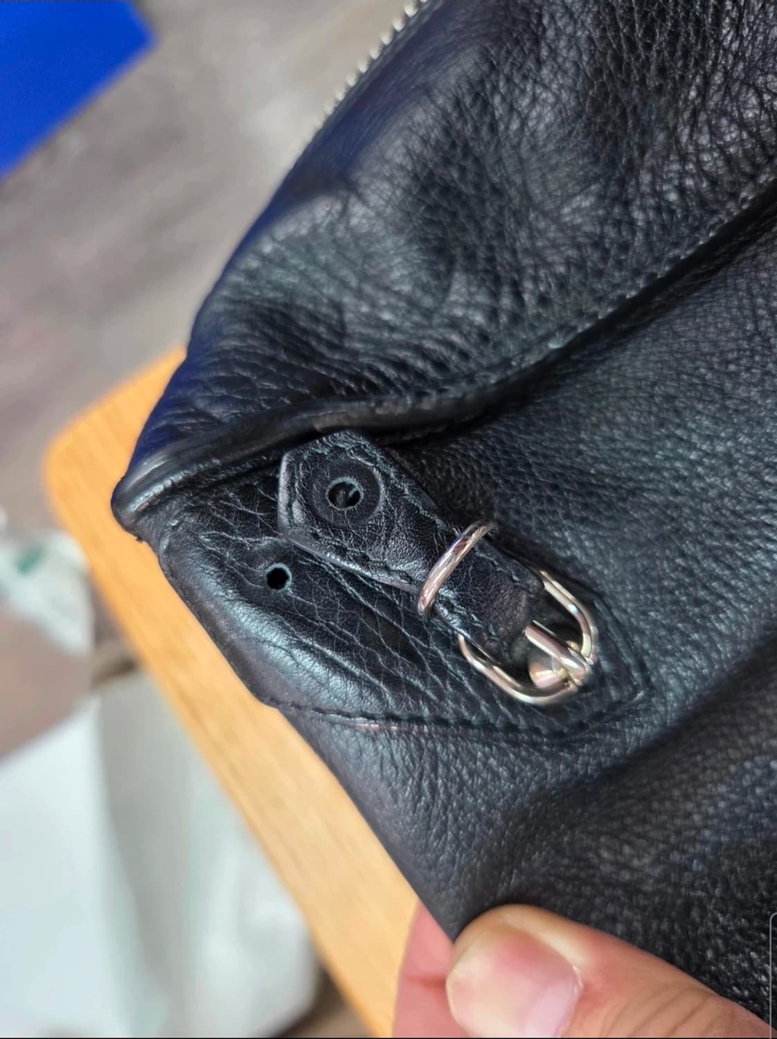 [2]발렌시아가 파피에르 A6 블랙 토트백 상품이미지8