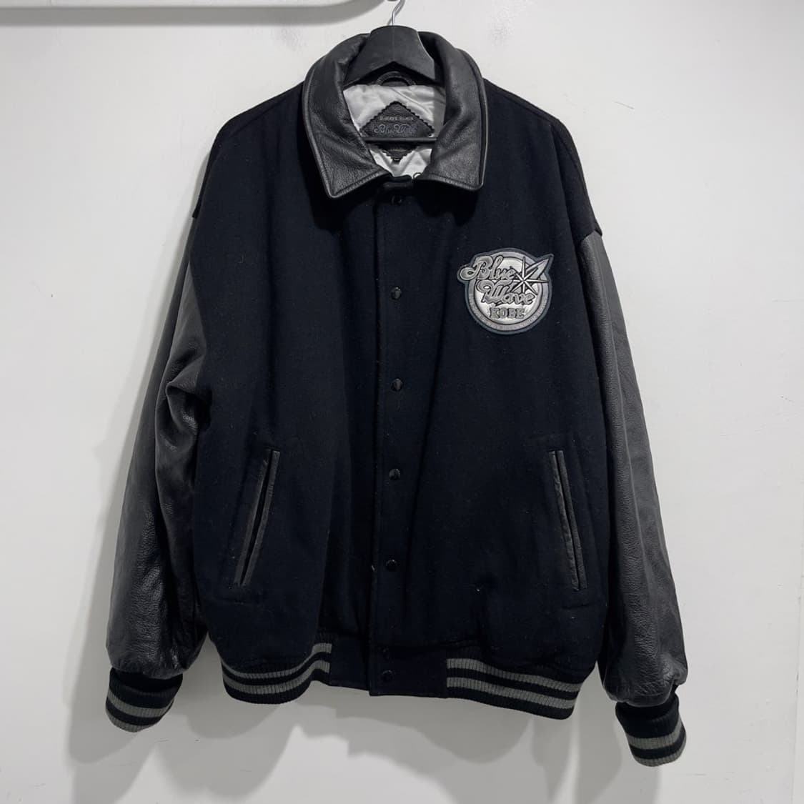 베이스볼 가죽 바시티 자켓 상품이미지2