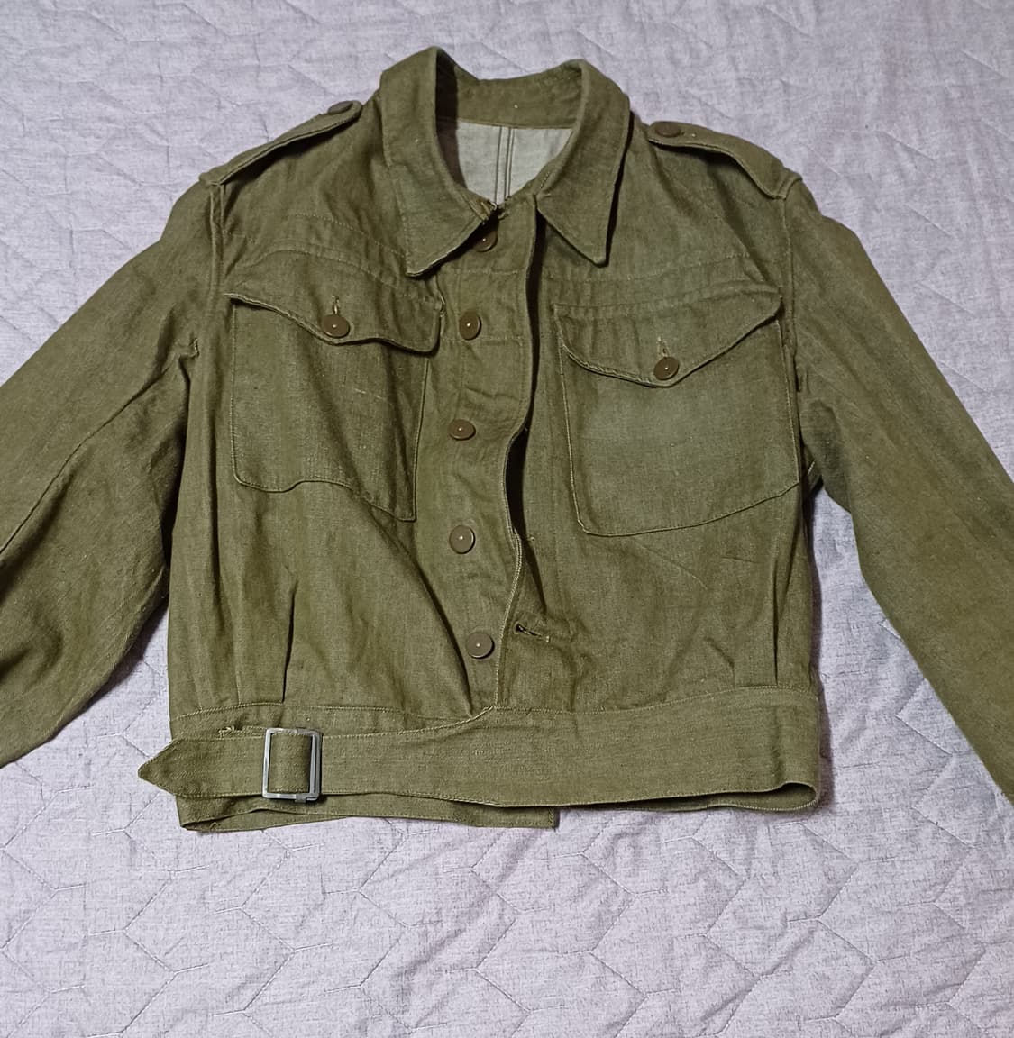 오리지널 영국군 배틀드레스 그린데님 P40 상품이미지1
