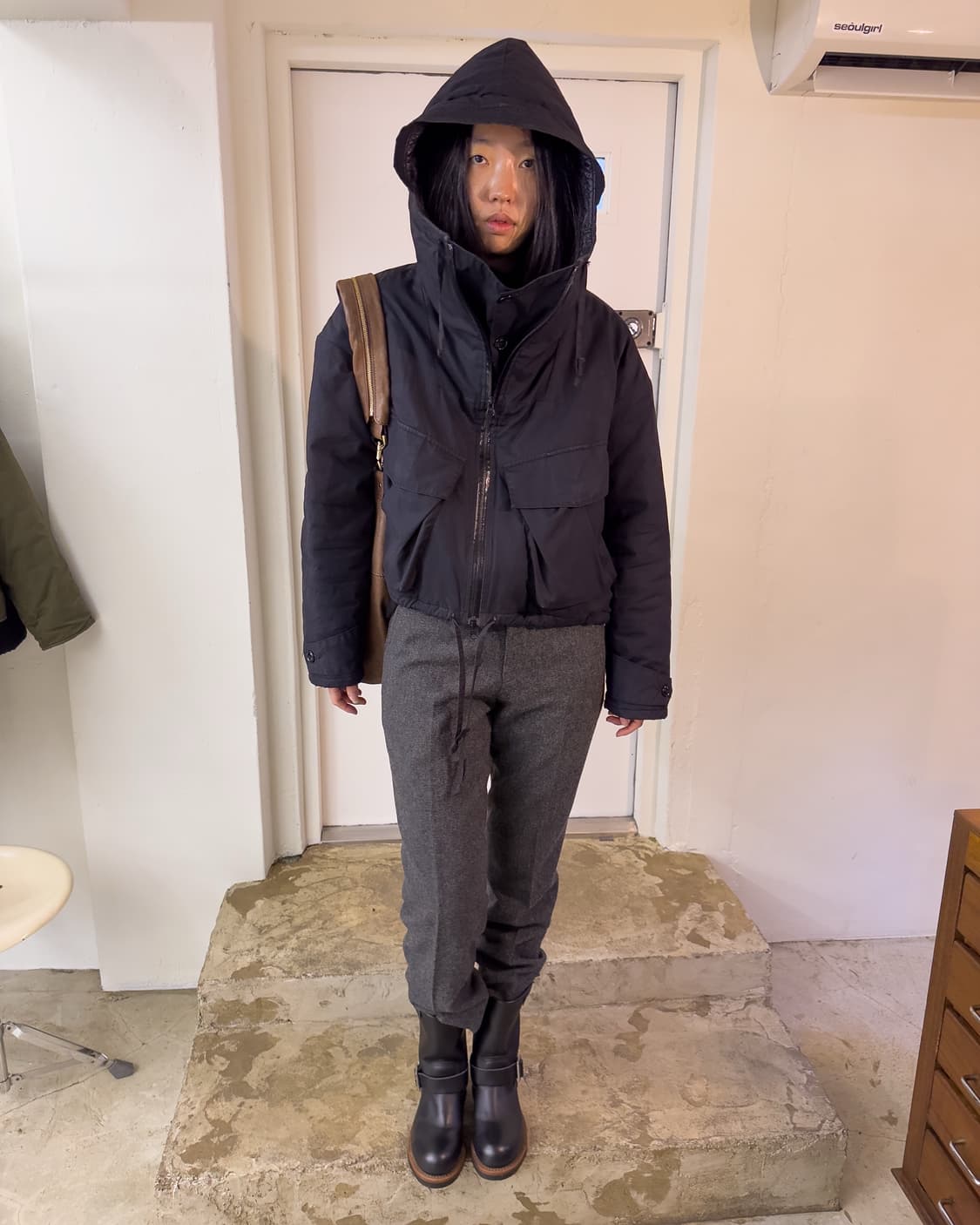 MONITALY Quilted Crop Jacket/ 40 상품이미지1