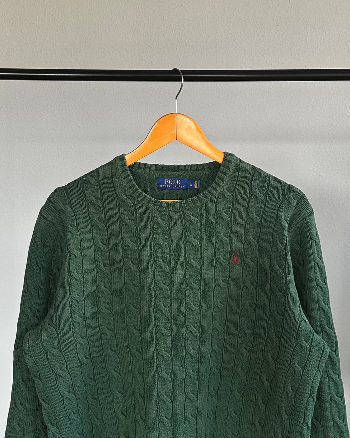 [M]폴로 랄프로렌 그린 케이블 니트 스웨터 상품이미지2