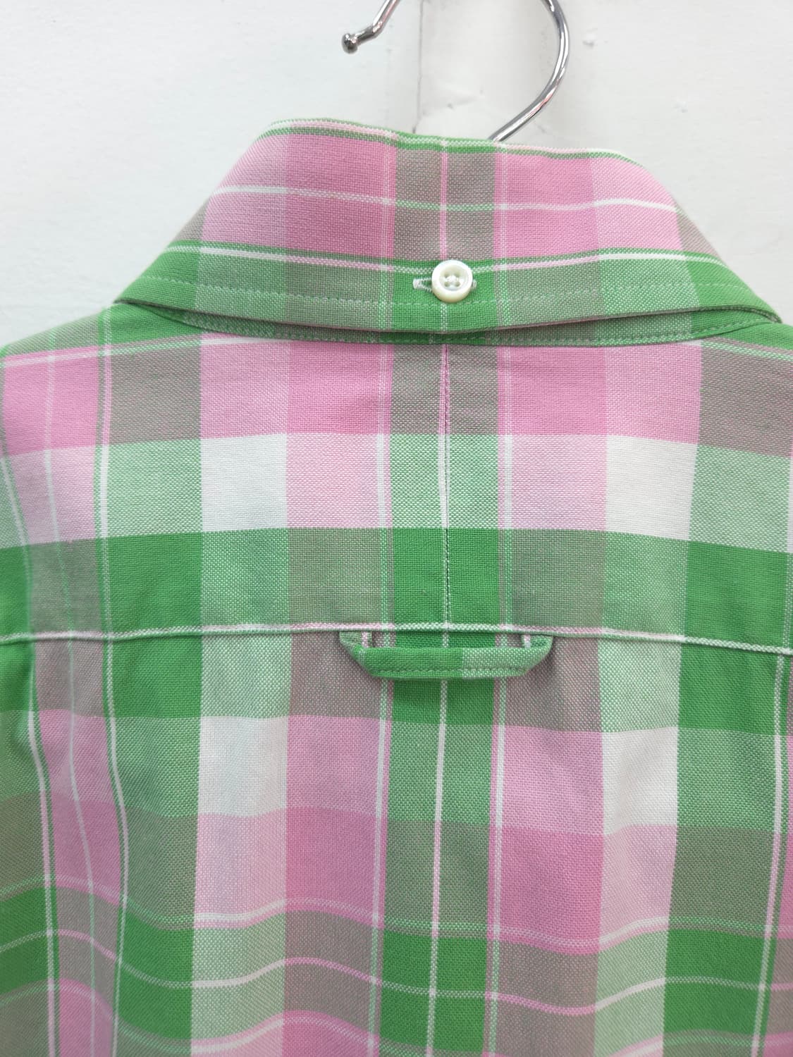 2사이즈 톰브라운 핑크 그린 체크 셔츠 상품이미지5