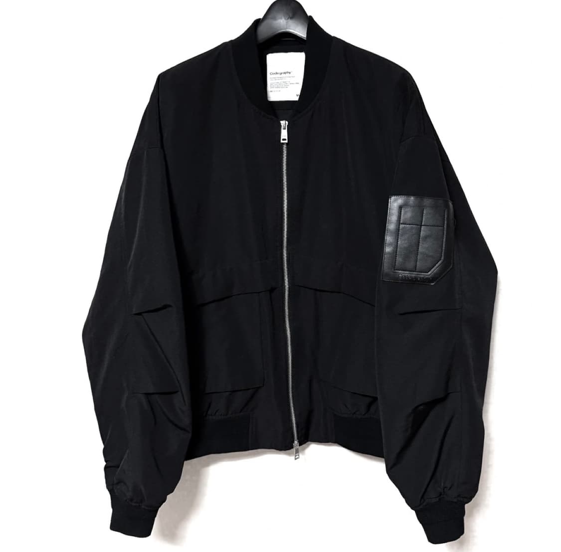🖤코드그라피 블랙 항공점퍼 자켓🖤 상품이미지1
