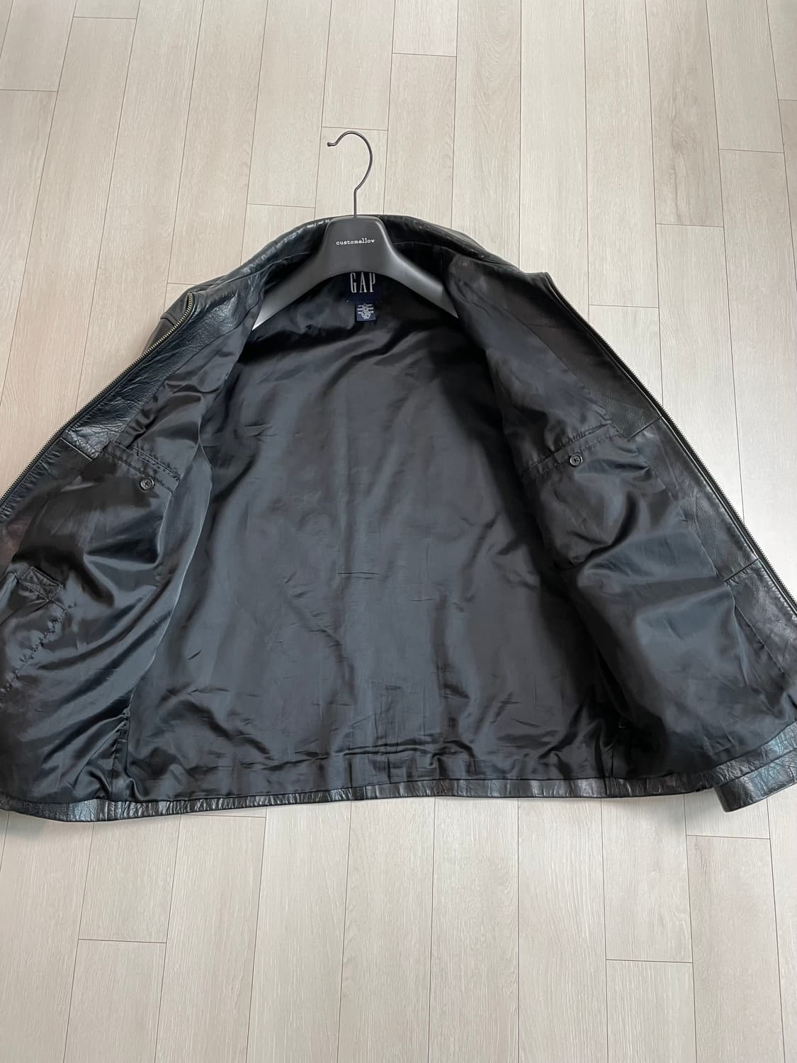 [L] 올드갭 레더 풀집업 상품이미지3