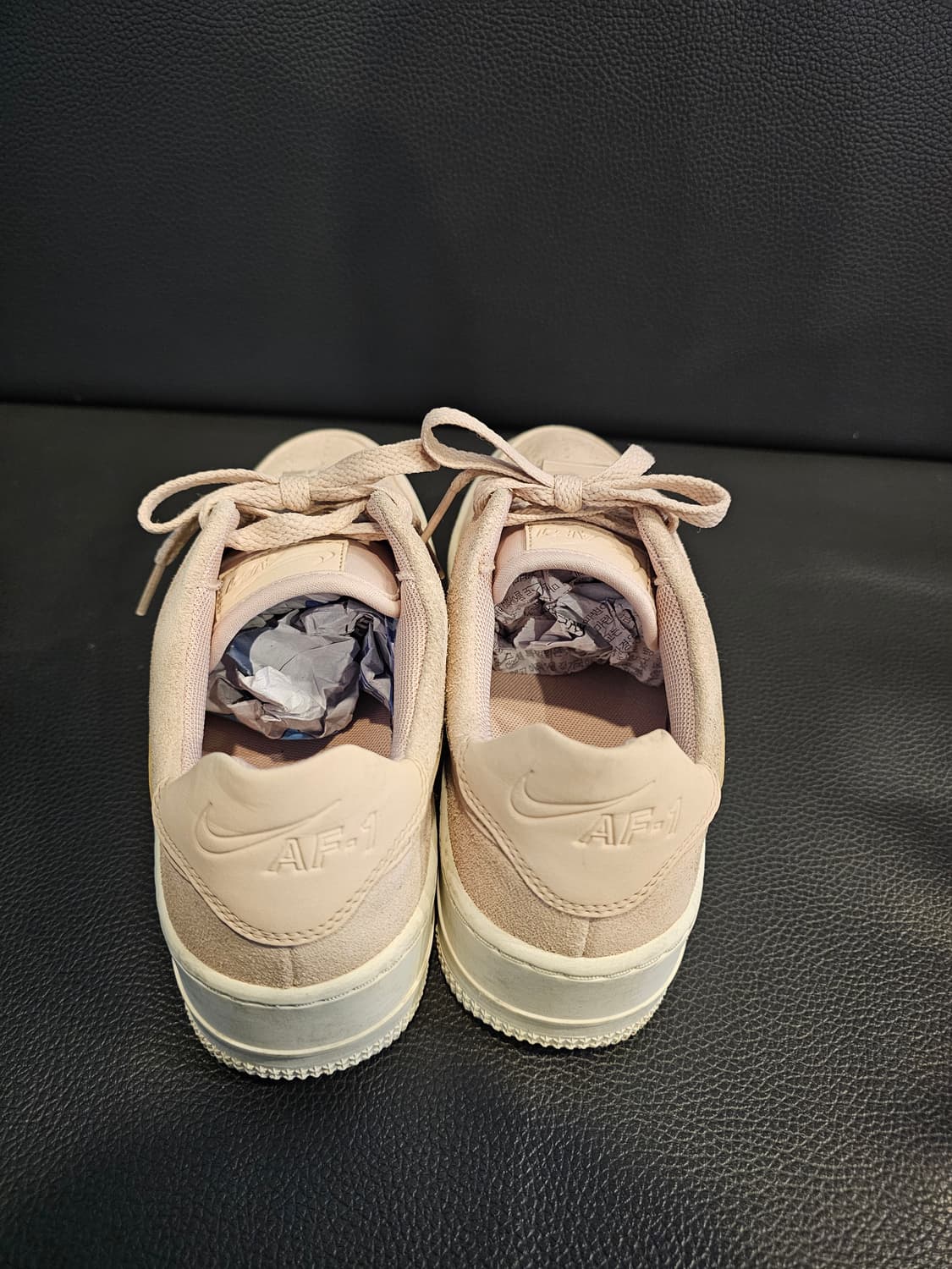 나이키 에어포스1 플랫폼 핑크 스웨이드 상품이미지5