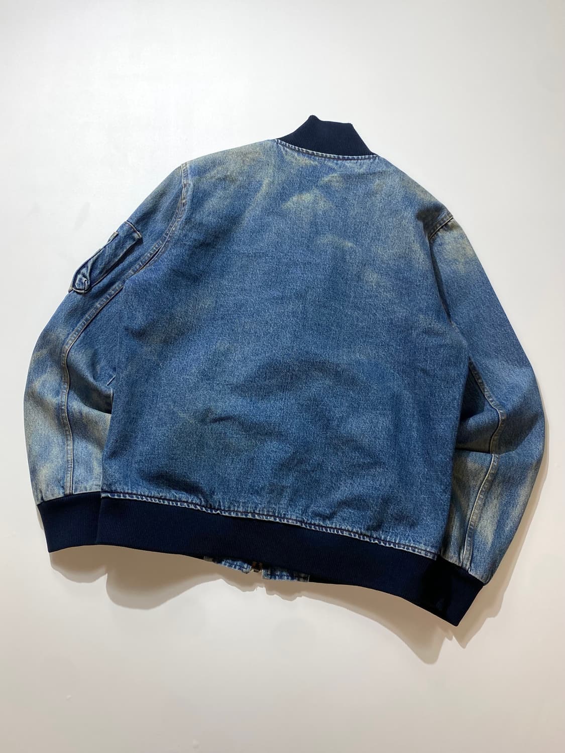 [50] Vintage 빈티지 페이디드 Ma-1 데님 자켓 상품이미지6
