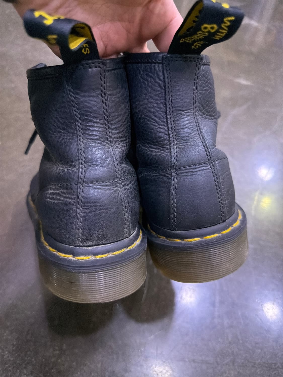 닥터마틴 101 6홀 블랙 워커 부츠 260 상품이미지6