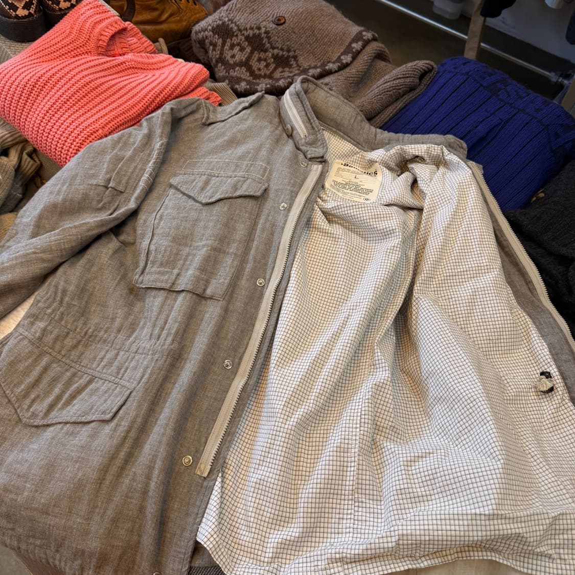 BALLISTICS 린넨 텍스처 코튼 M65 밀리터리 자켓 상품이미지8