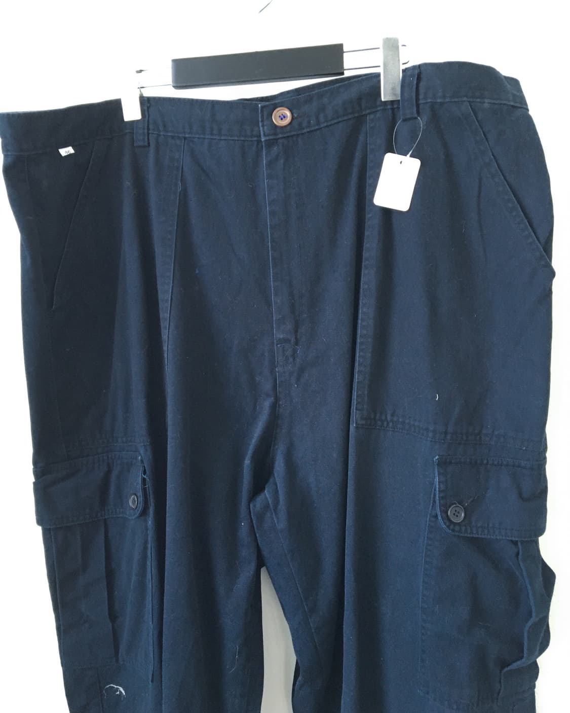 Big size navy cargo pants 상품이미지3