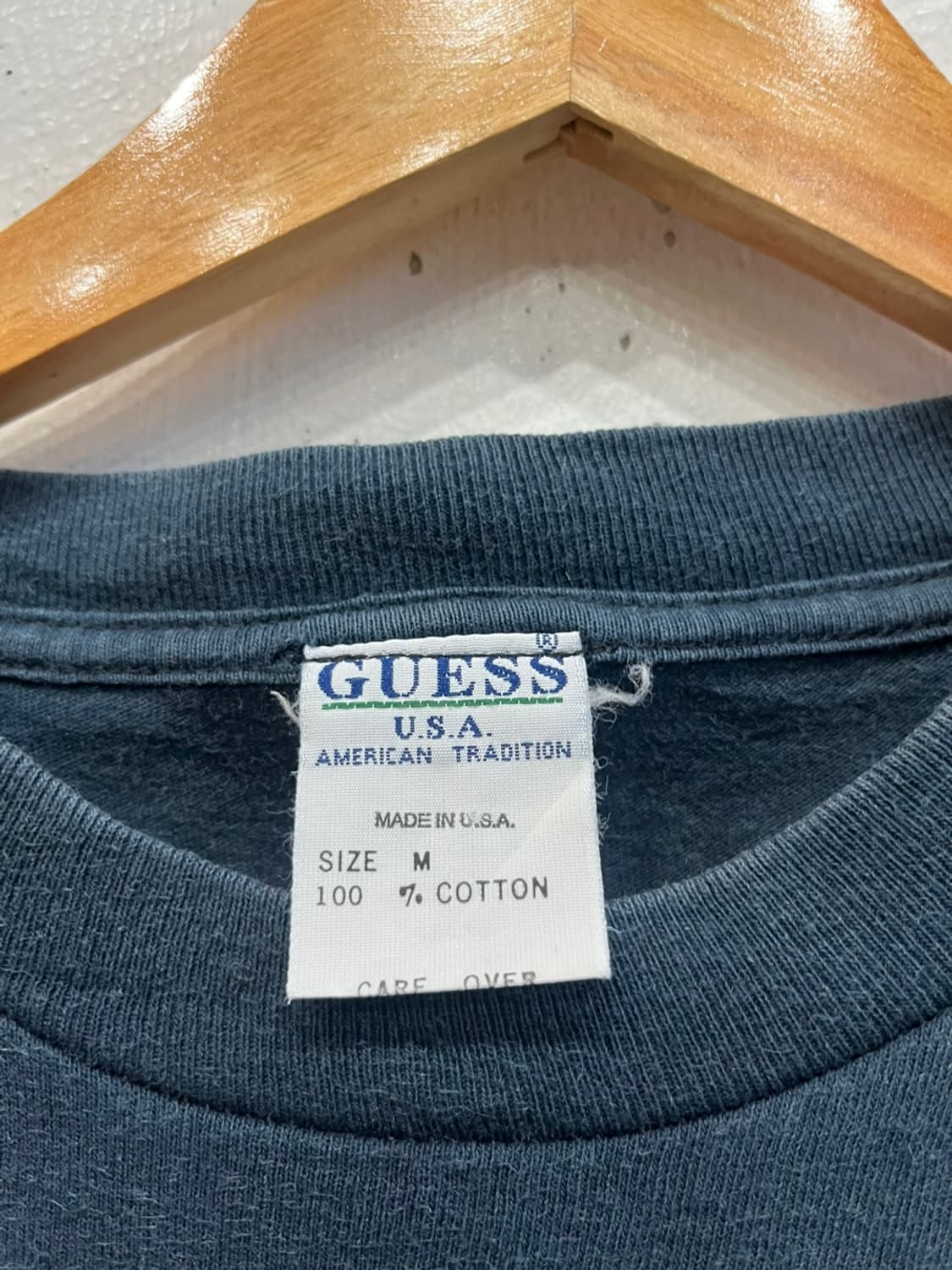 90s GUESS 게스 빈티지 반팔 티셔츠 Made in USA 상품이미지3