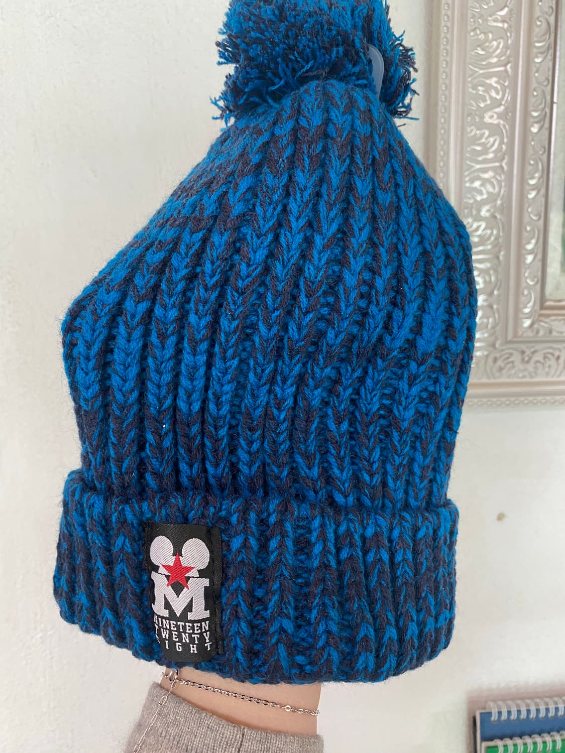 미사용 디즈니 미키 털모자 비니 상품이미지2