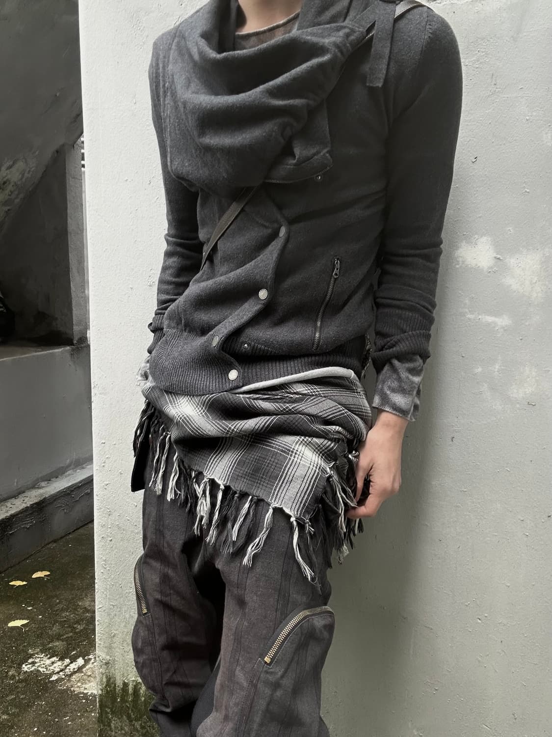 *rare* 2000s 아르마니 익스체인지 드레이프 집업 상품이미지1