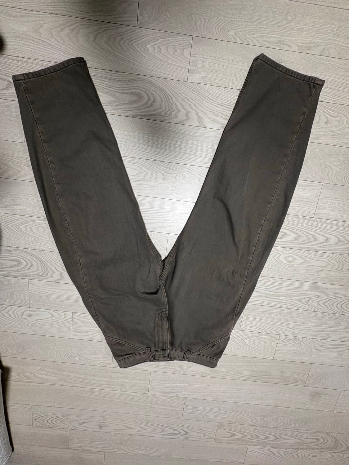 해칭룸 와이드 커브 진 올리브 상품이미지3