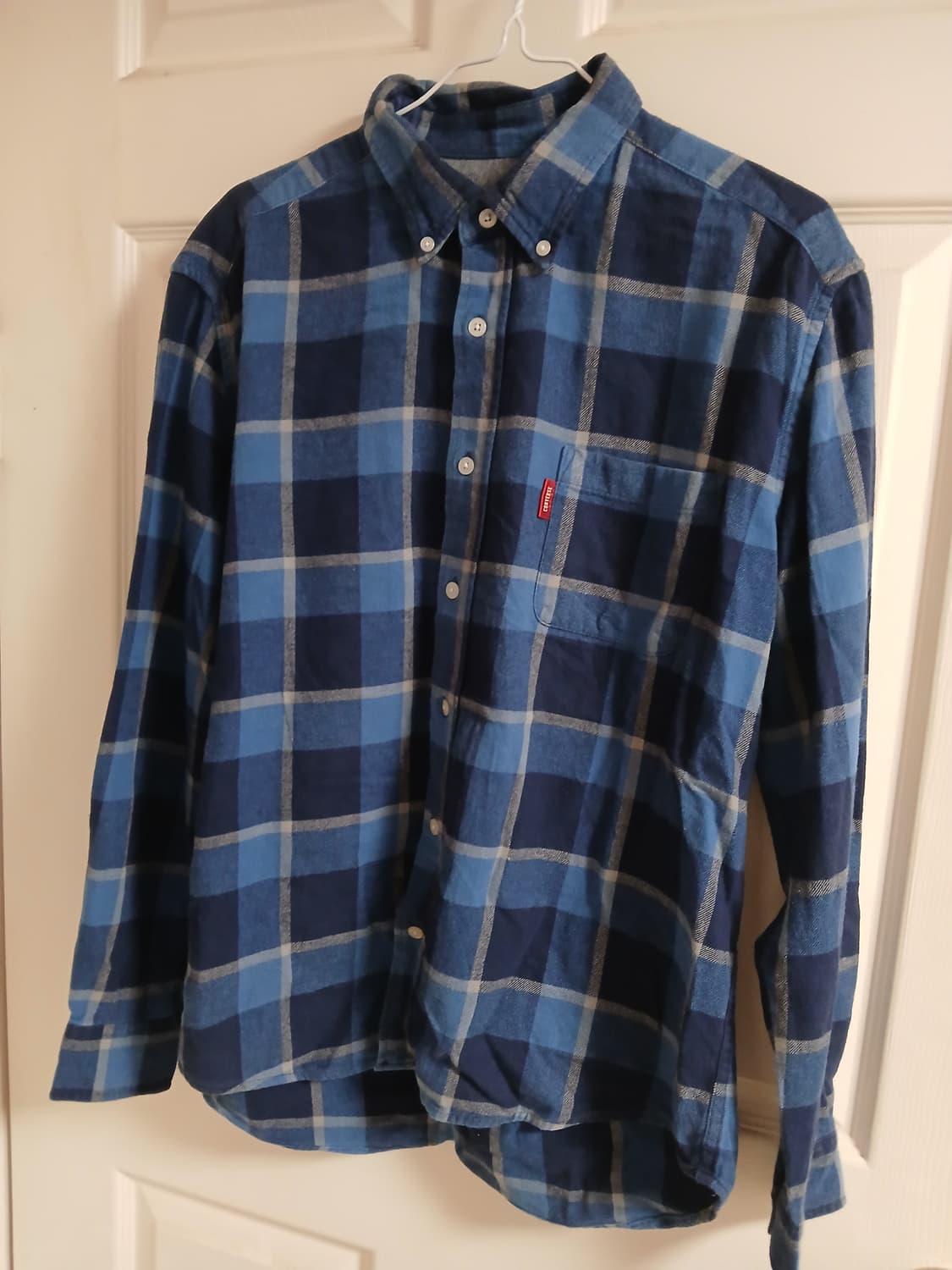 컨버스 블루 체크셔츠 상품이미지1