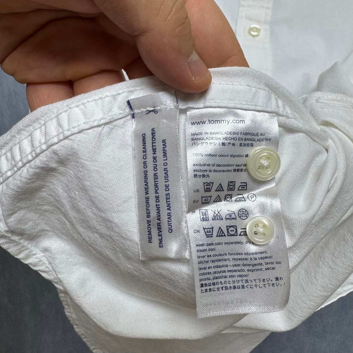 (사장픽)타미 힐피거 화이트 셔츠 (L) 상품이미지7