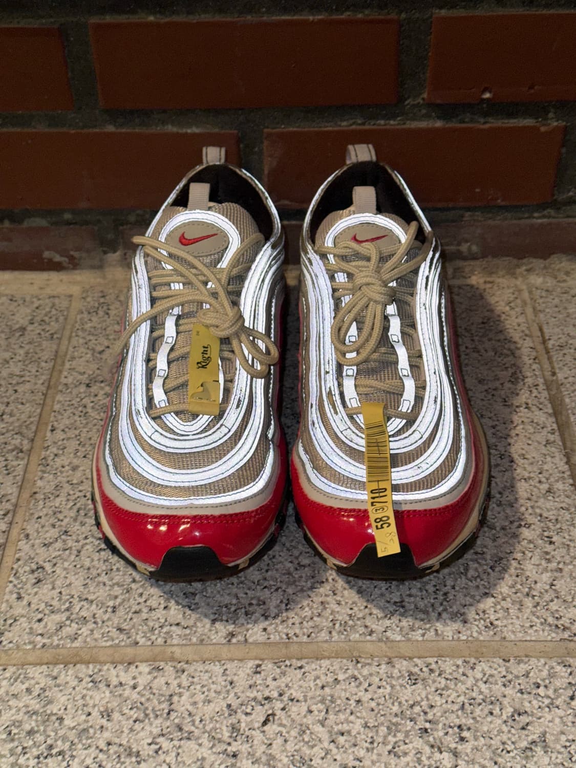 나이키 에어맥스 97 OG 실버/레드 (921826-009) 270 상품이미지2