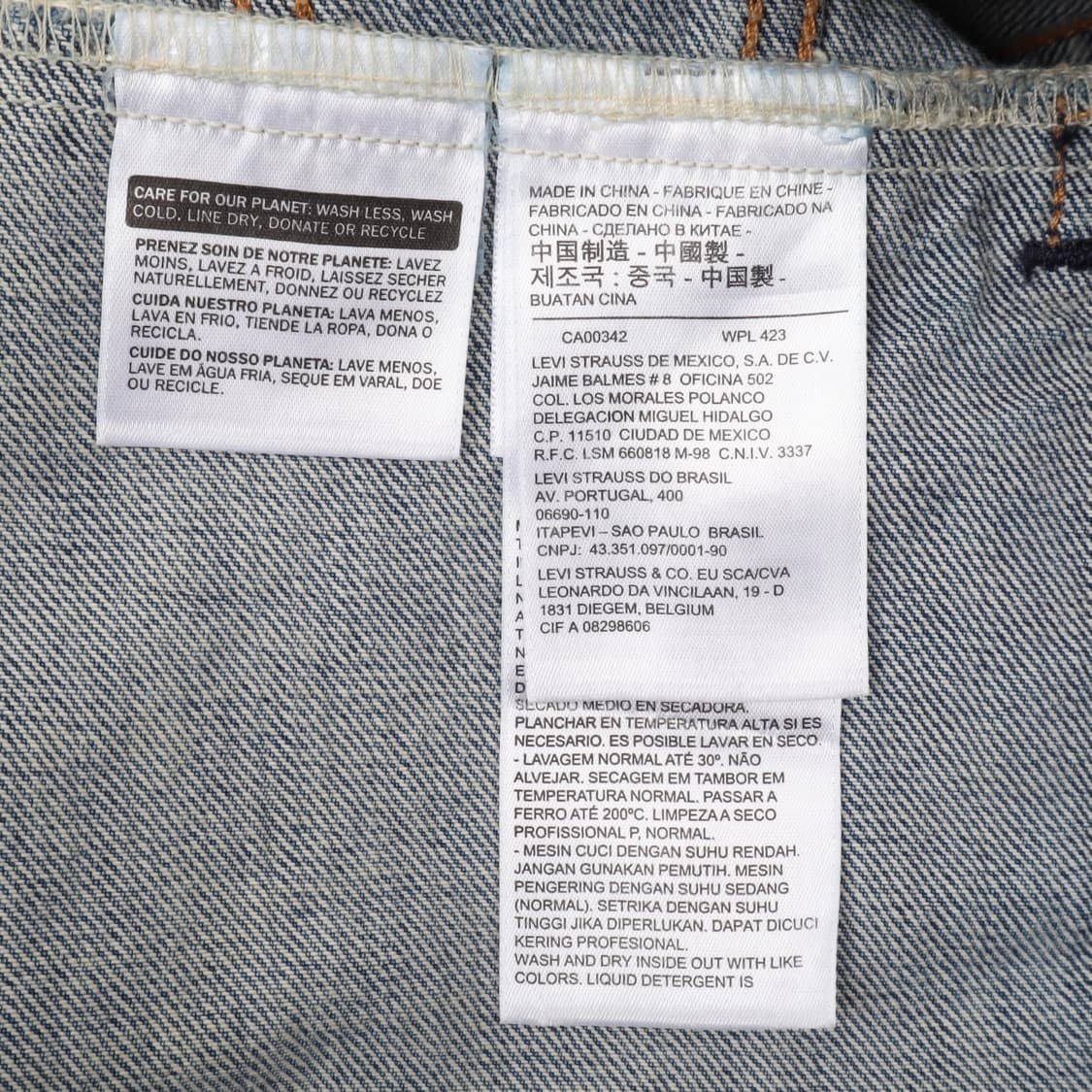 리바이스 3rd 트러커 연청 데님자켓 상품이미지9