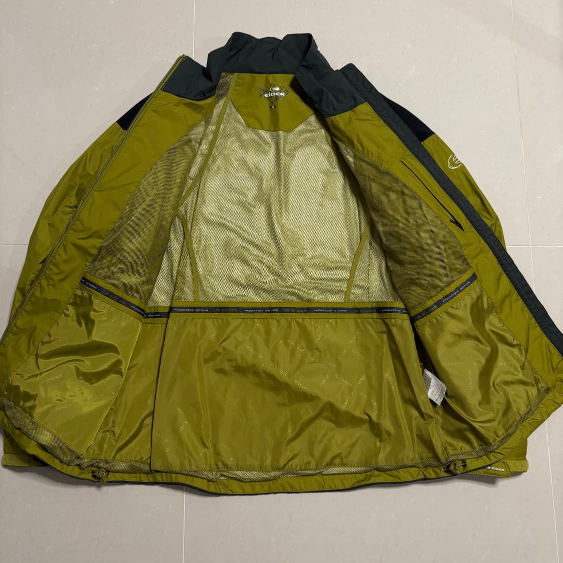 정품 아이더 아웃도어 배색 바람막이 나일론 집업 자켓 빅사이즈 상품이미지6