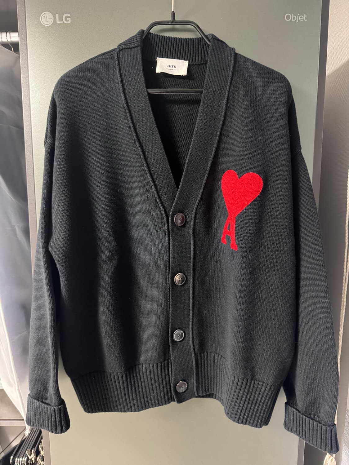 [XL] 아미 빅하트 로고 가디건 상품이미지1