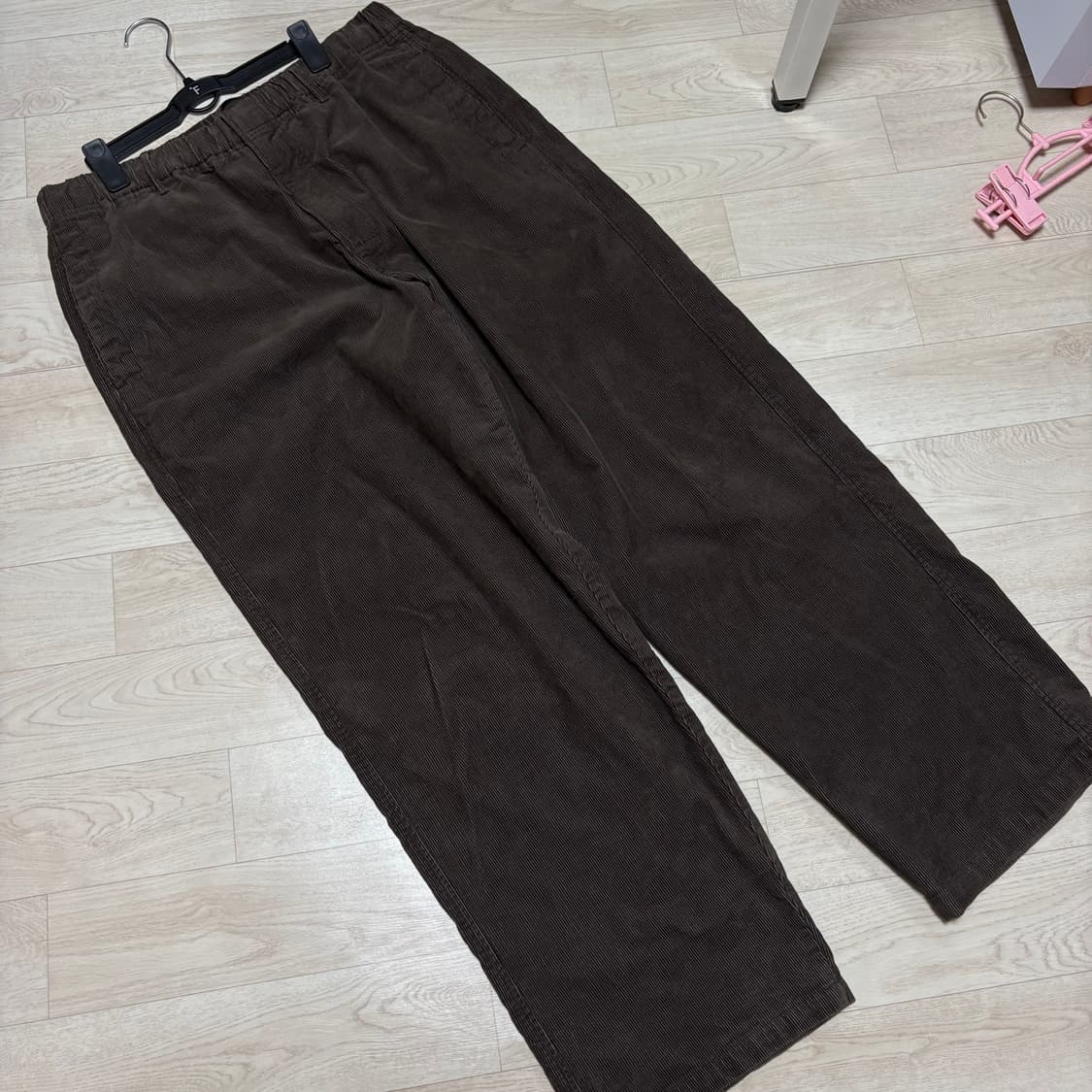 유니클로u 코듀로이유틸리티팬츠 브라운 L사이즈 상품이미지2