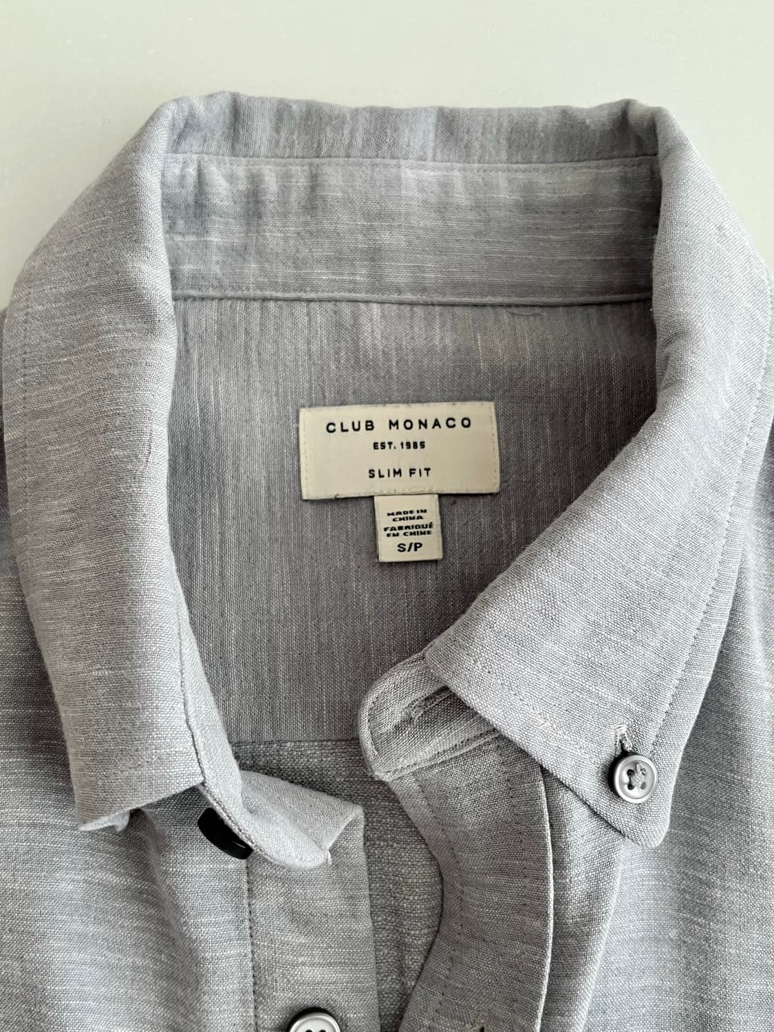 S) 클럽모나코 슬림핏 도톰 셔츠 그레이 상품이미지4