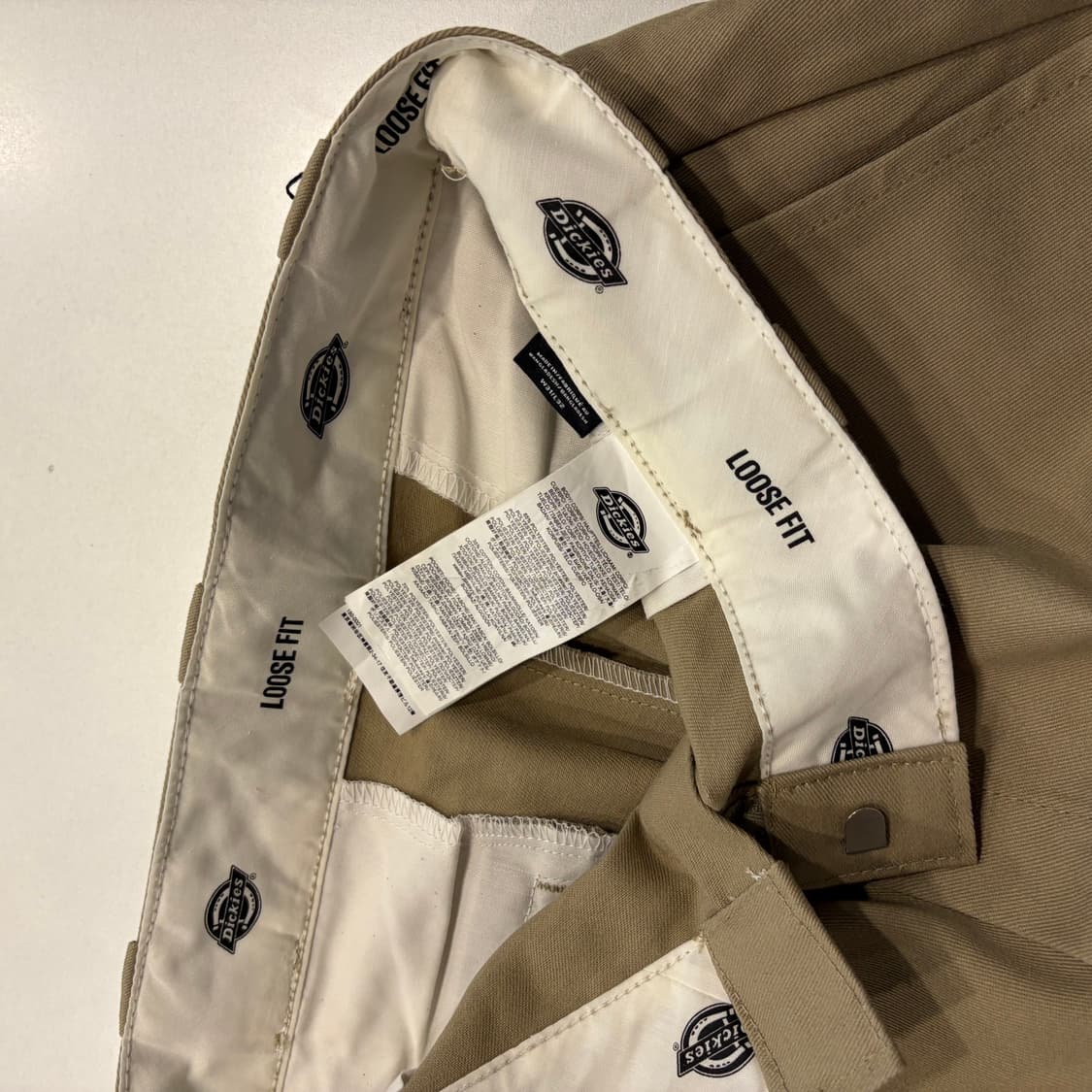 [32] 디키즈 더블니 루즈핏 베이지 워크 팬츠 D737 상품이미지7