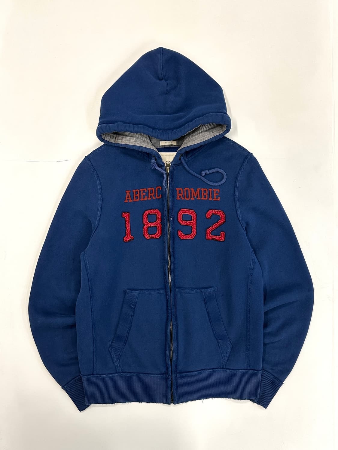 아베크롬비 데미지커팅 스펠로고 후드집업 100 상품이미지2