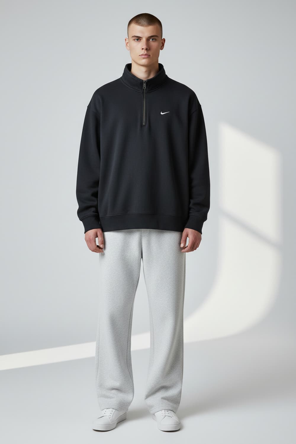 [XL] 나이키 블랙 NRG 솔로 스우시 헤비웨이트 BB 쿼터 반집업 상품이미지3