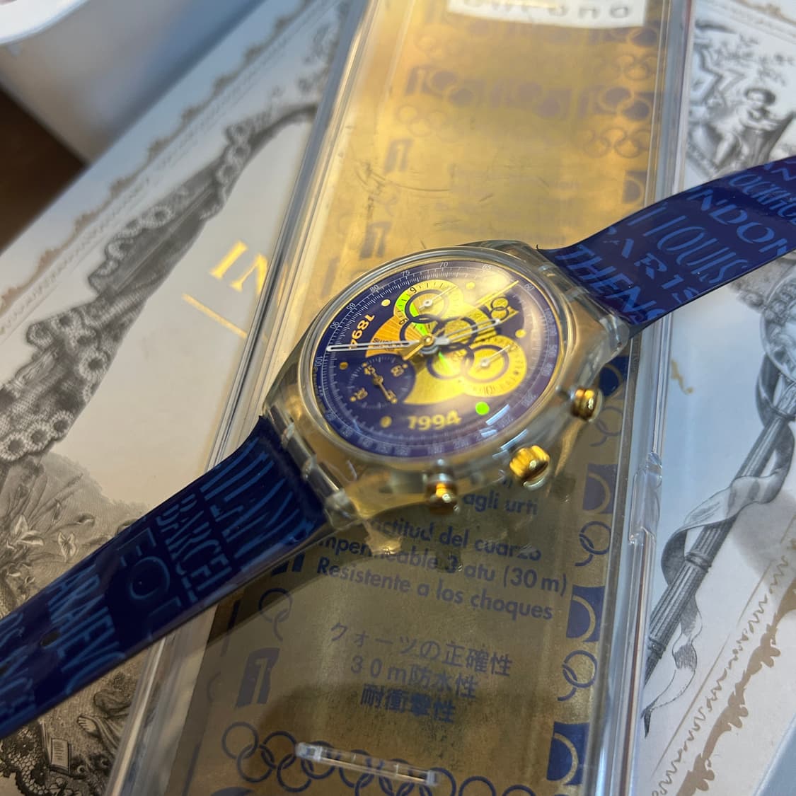 94년 발매) Swatch 스와치 올림픽 100주년 크로노그래프 빈티지 상품이미지4