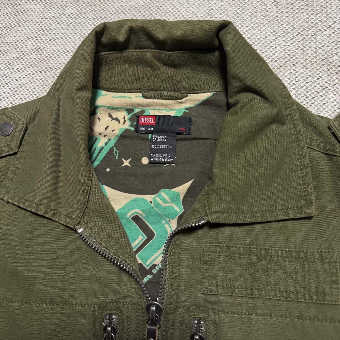 DIESEL 올드 디젤 빈티지 코튼 디테일 스윙톱 자켓 상품이미지2