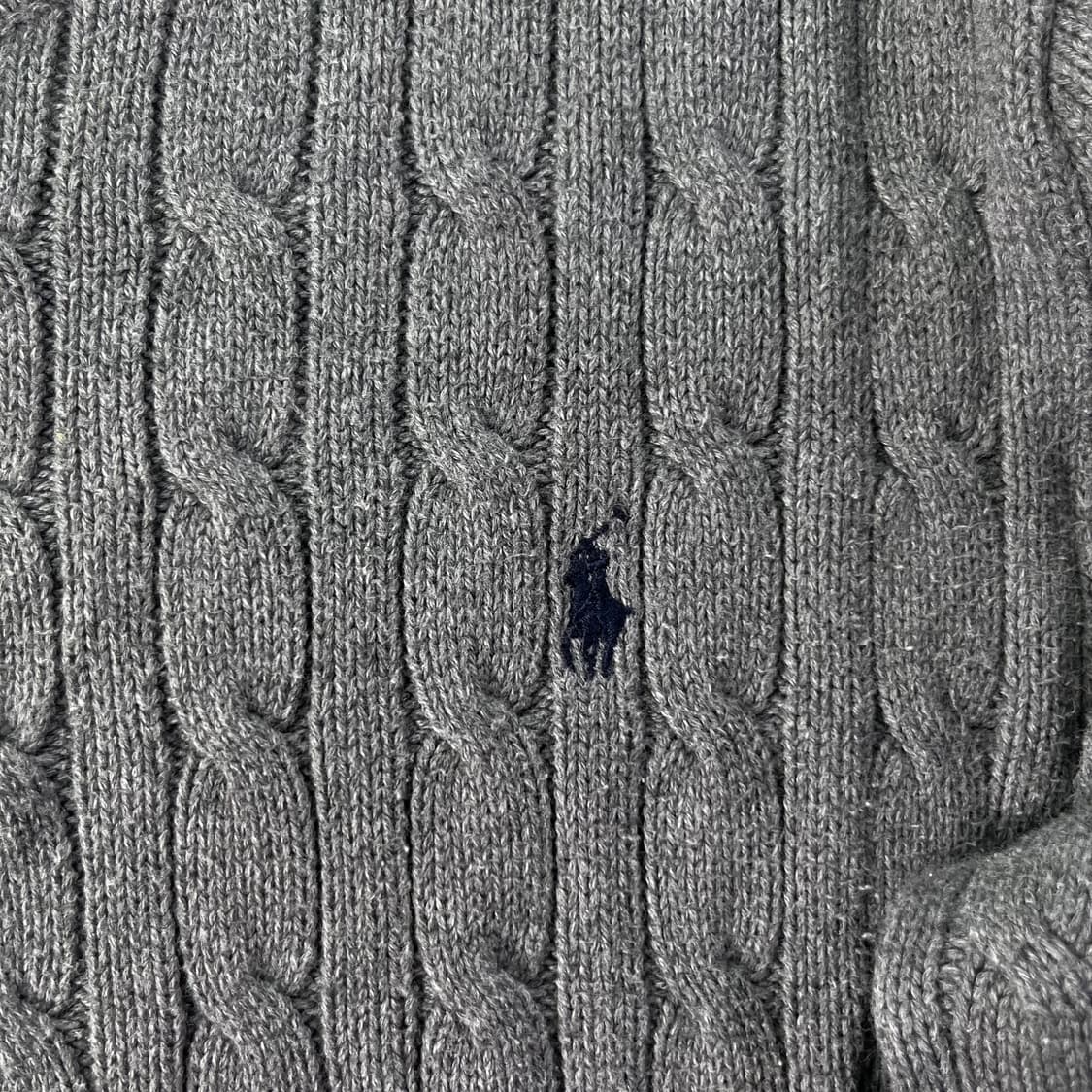 100 폴로랄프로렌 꽈배기 그레이 니트 상품이미지3