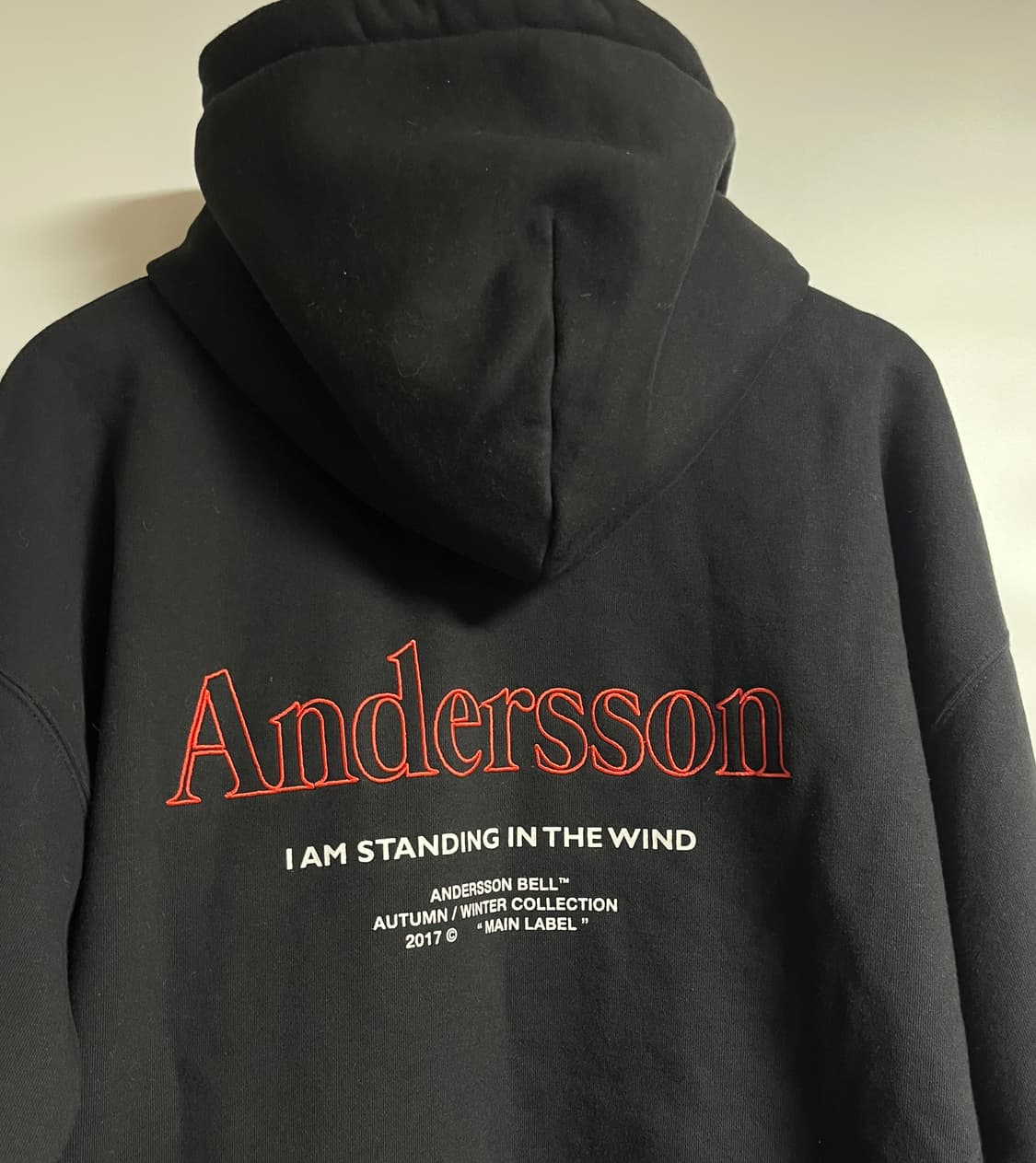 공용 앤더슨벨 기모 오버핏 후드 티셔츠 L 상품이미지8
