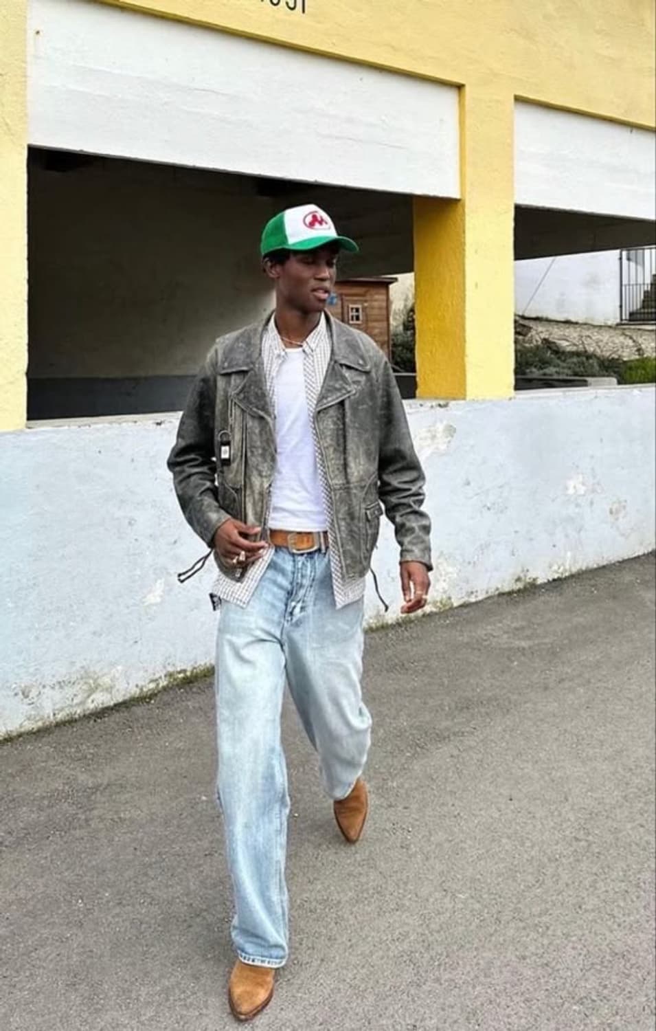 90s USA Made FRYE 러프아웃 스웨이드 카우보이 웨스턴 부츠 상품이미지3
