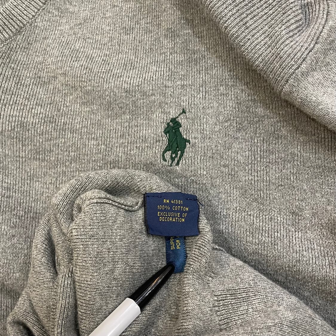 (L) POLO 폴로 랄프로렌 피마코튼 브이넥 니트 상품이미지7