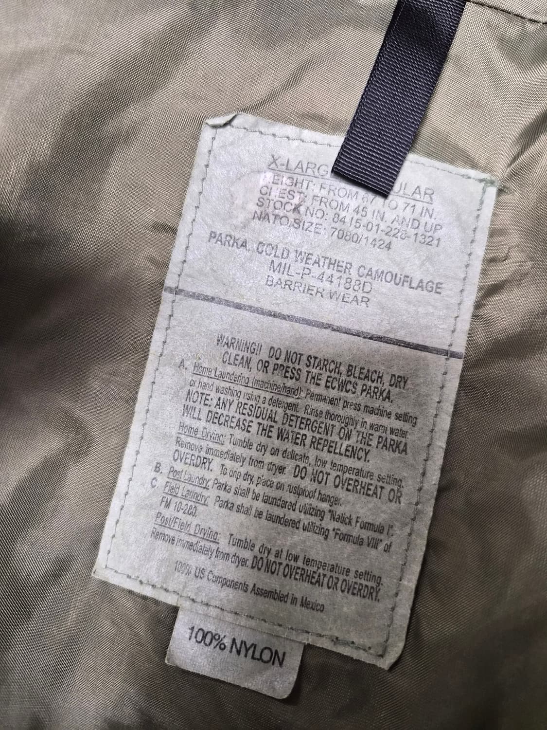 미군 우드랜드 밀리터리야상자켓 상품이미지4