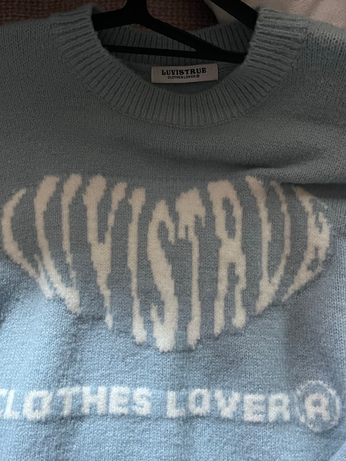러브이즈트루 소라색 니트 상품이미지2