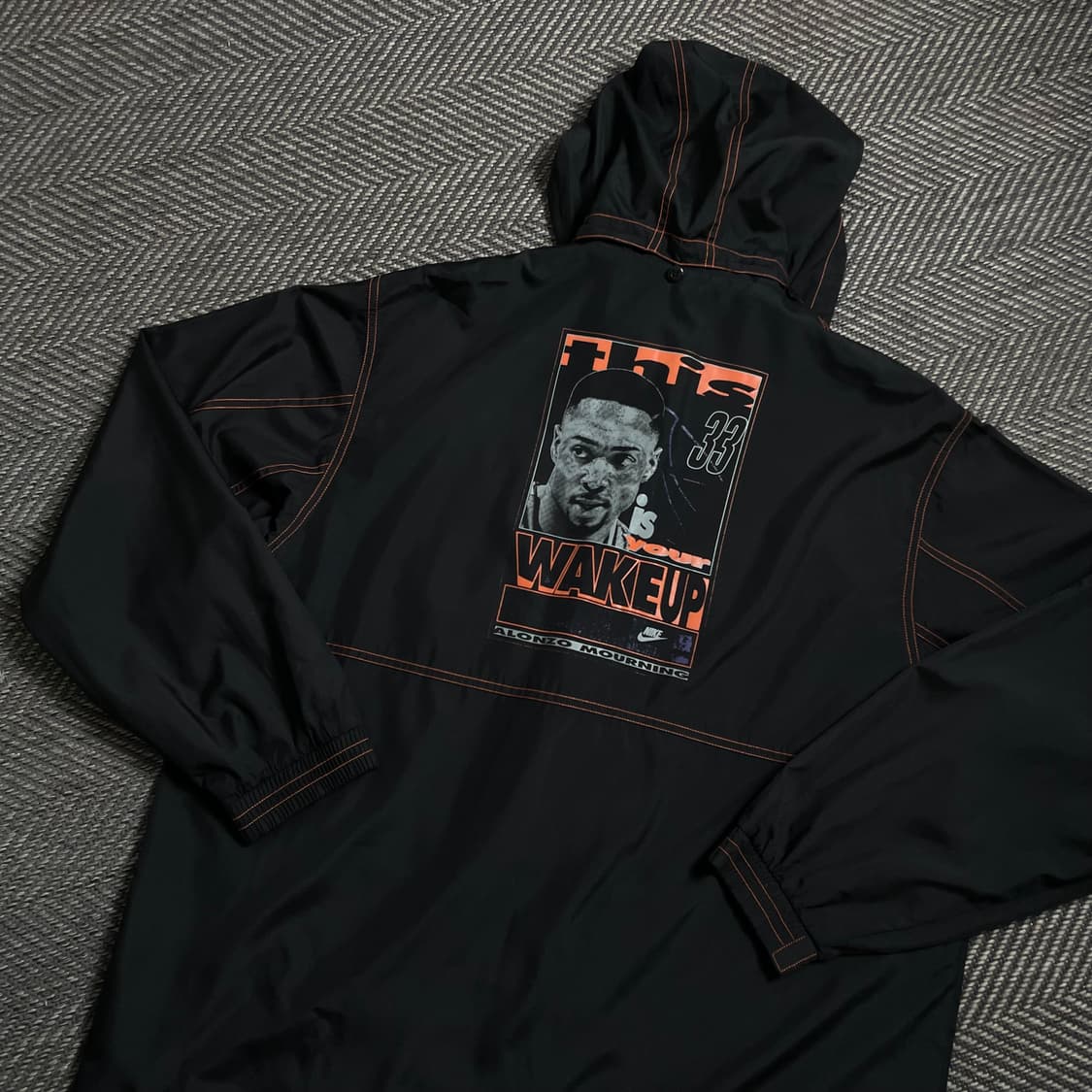 90s 나이키 올드스쿨 알론조 모닝 빅로고 박시핏 바람막이o 4552 상품이미지6