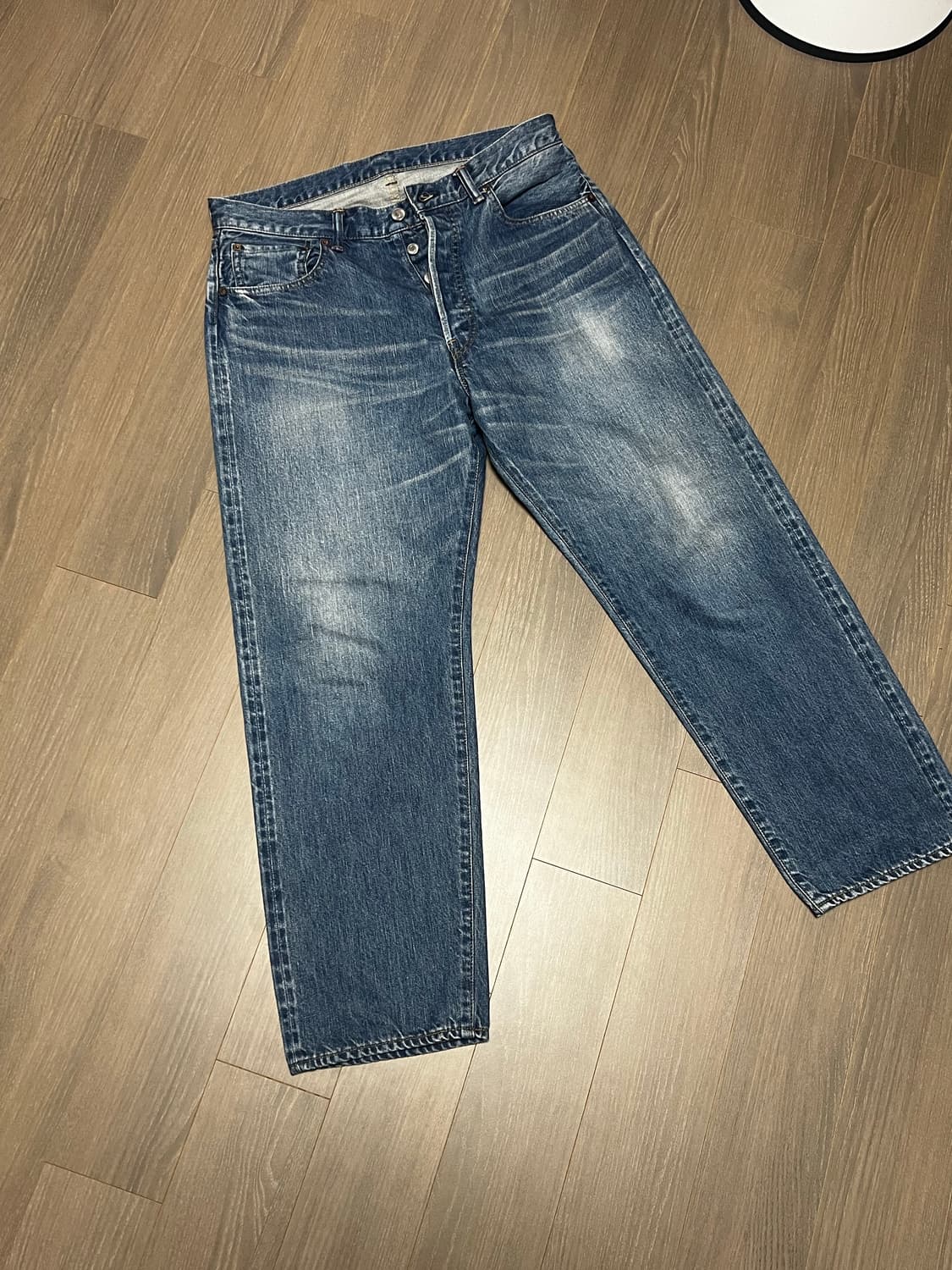 [34/27] 아프레쎄 워시드 빅E 데님(ap-4004) 팔아요 상품이미지1