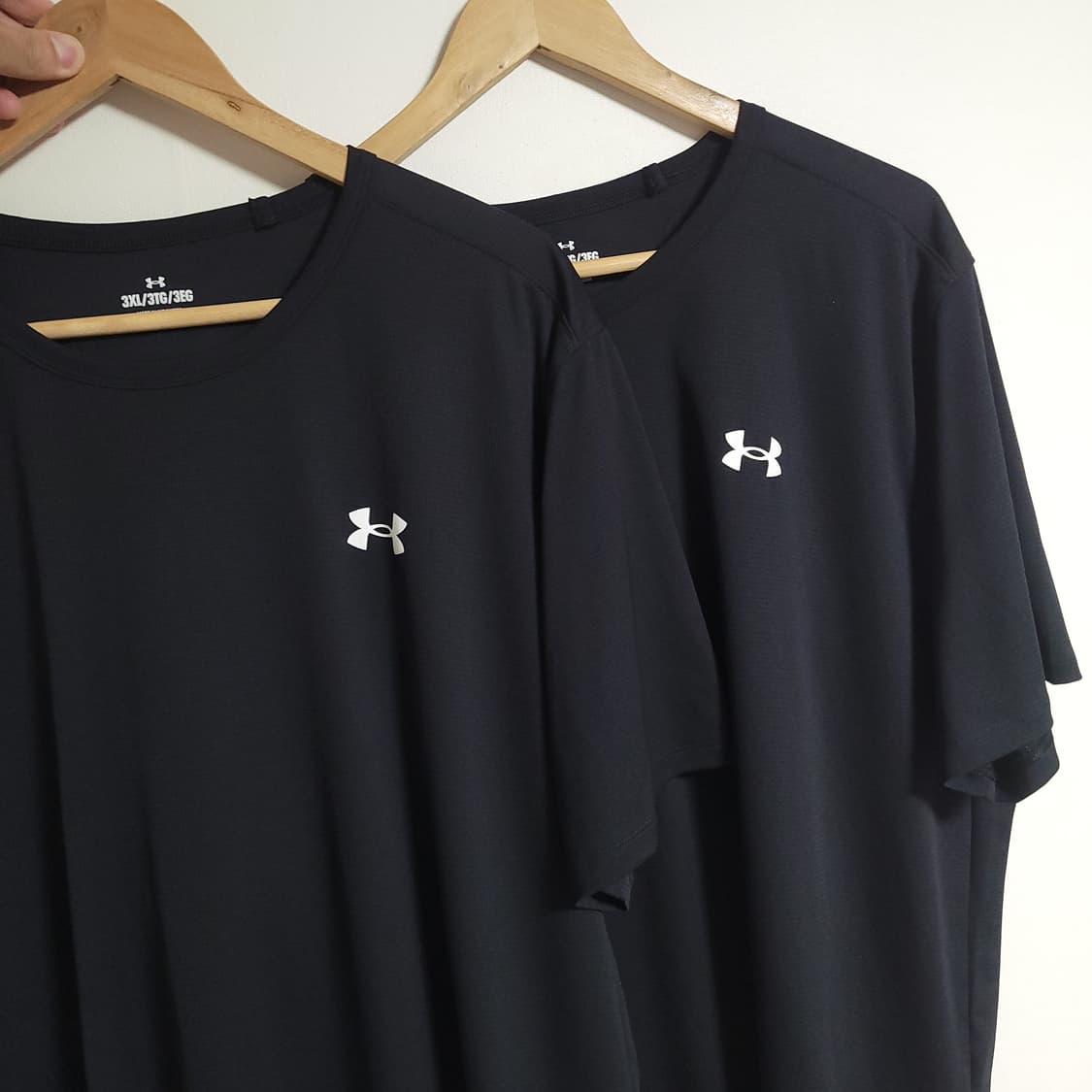 (3XL)  언더아머 기능성 블랙 반팔 티셔츠 헬스 상품이미지5