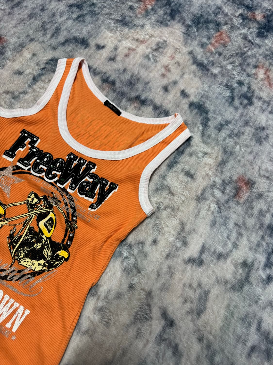 Cornflake y2k freeway ribbed sleeveless 상품이미지4